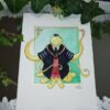 Print Aquarelle inspiré d'Assassination Classroom