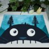 Print aquarelle inspiré de Mon Voisin Totoro