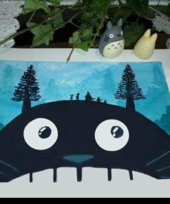 Print aquarelle inspiré de Mon Voisin Totoro